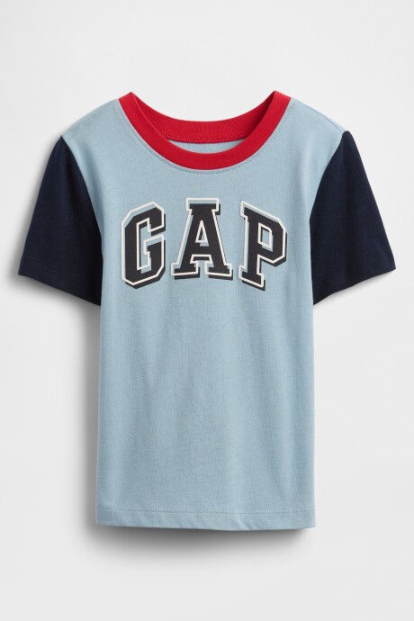 Remera Logo Gap Toddler Niño Blue Ice