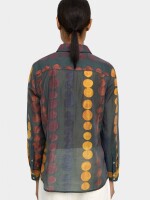 Camisa Semitransparente Estampada multicolor