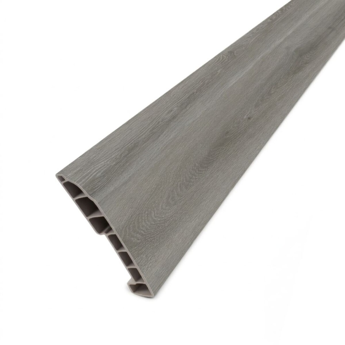 Zocalo de PVC 15mm X 80mm X 2,40 Mts Gris 6105 