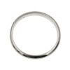 Par de alianzas clásicas en oro blanco 18k de 3mm y triple altura bombé Par de alianzas clásicas en oro blanco 18k de 3mm y triple altura bombé