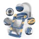 Asiento Reductor Inodoro Aprendizaje Infantil Escalera Color Azul
