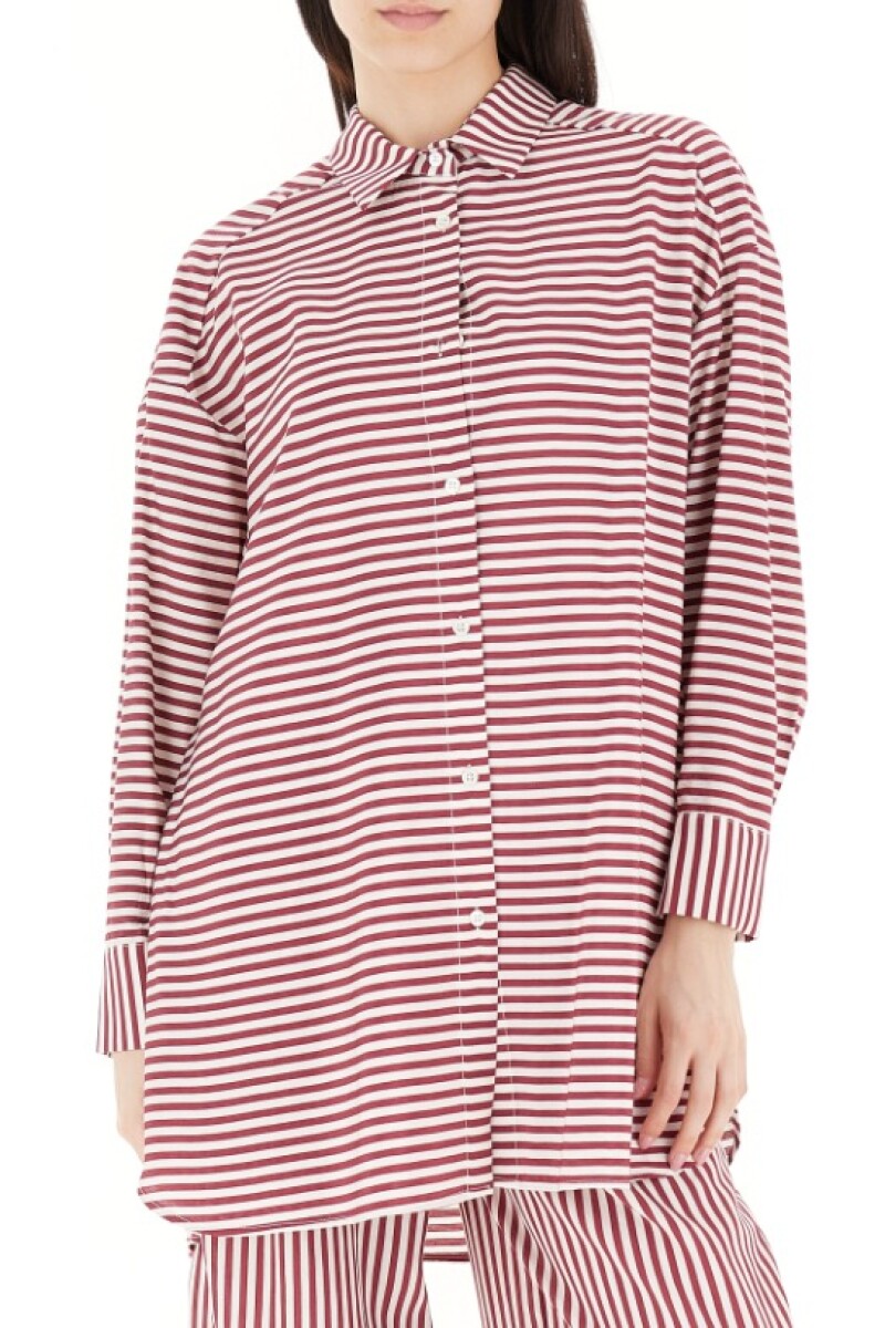 Camisa rayas Bordo