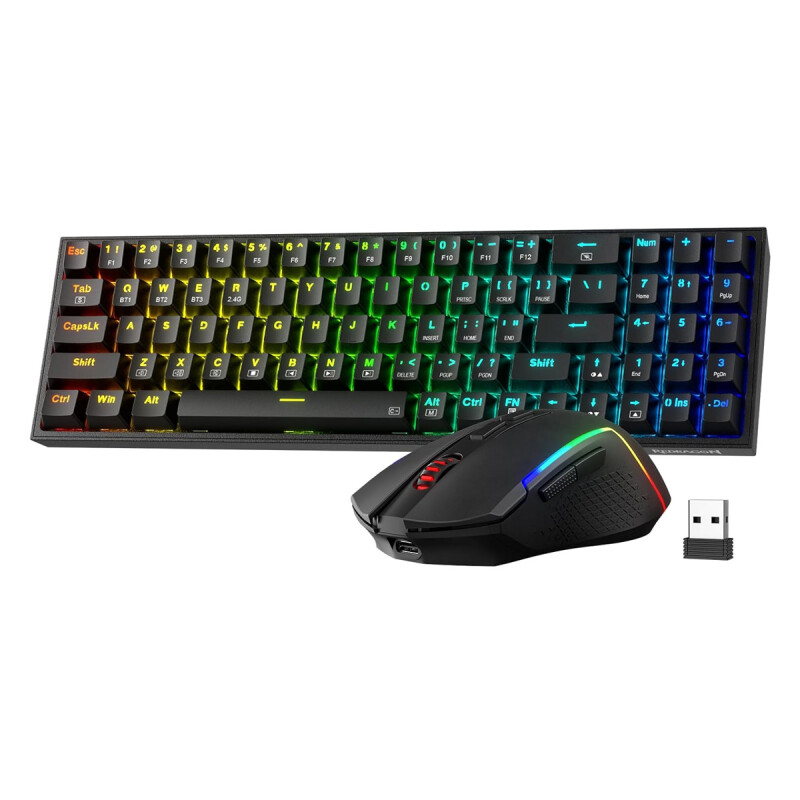 Combo de Teclado y Mouse Inalámbrico Gamer Redragon S136 Combo de Teclado y Mouse Inalámbrico Gamer Redragon S136