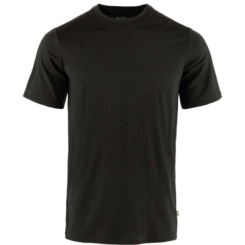 Polo Fjallraven Abisko Wool SS M Hombre Black