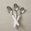 UNA Set 3 Cucharas te M.Plastico Blanco 83345/6 UNA Set 3 Cucharas te M.Plastico Blanco 83345/6