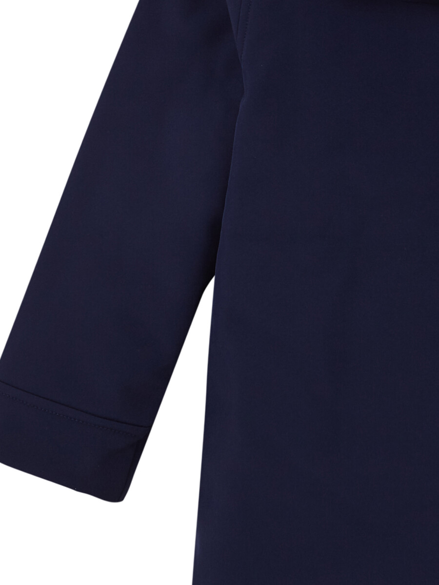 Abrigo Tecnico Con Capucha Marino