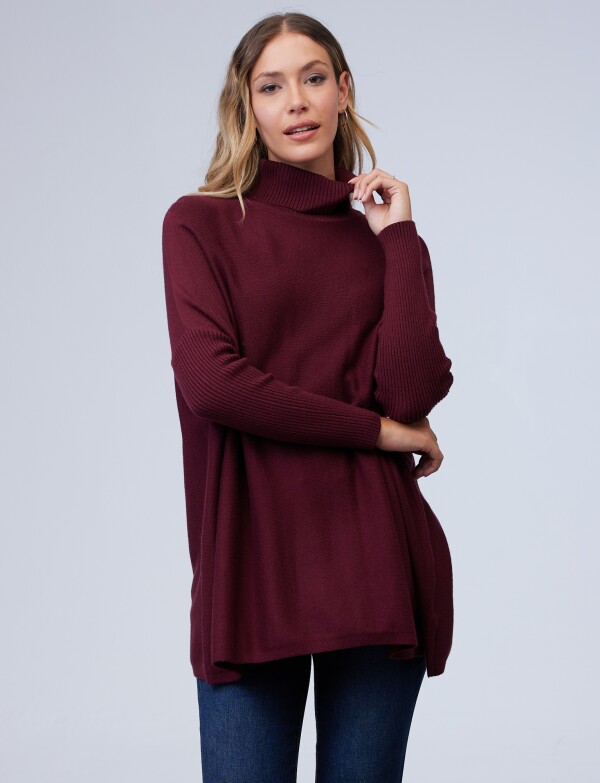 Polera Oversize BORDEAUX