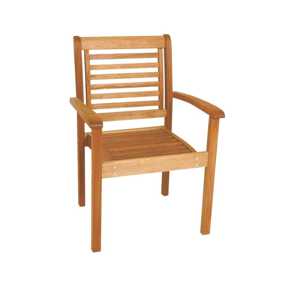 Silla Apilable con Brazos Milano - Jatobá 