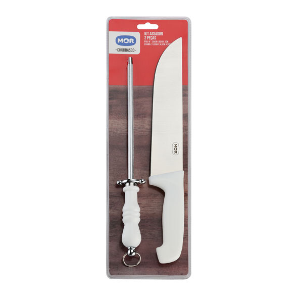 KIT CUCHILLA 36.3CM/CHAIRA 31,5 CM BLANCO