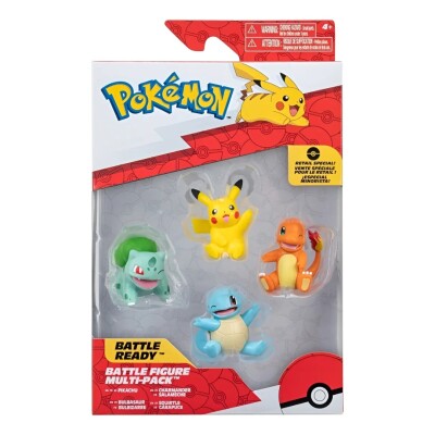 Pack de Figuras Pokémon Battle Ready – 4 Personajes Pack de Figuras Pokémon Battle Ready – 4 Personajes