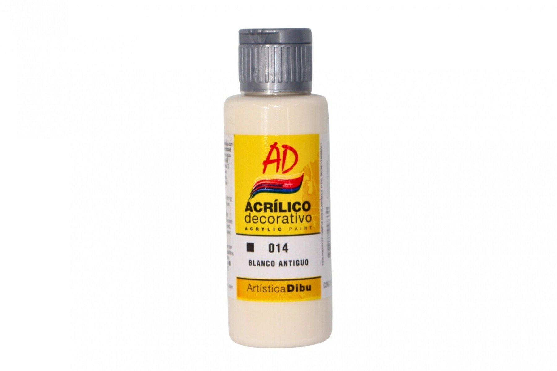 PINTURA ACRILICA ARTISTICA DIBU 60 ML. DIFERENTES COLORES - COLOR BLANCO ANTIGUO 014 