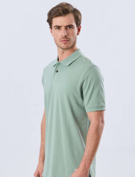 REMERA POLO LISA PIQUÉ Verde Claro