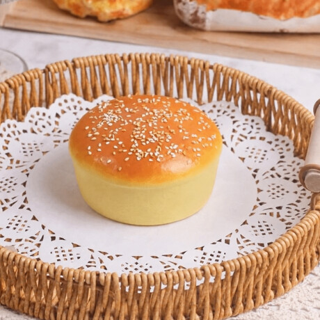 Squishy Pancito con semillas Blanco