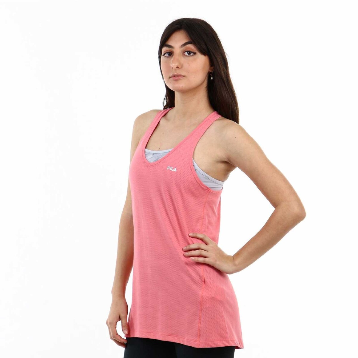 Remera Musculosa Para Mujer Fila Tank Top Dots II - Rosa 