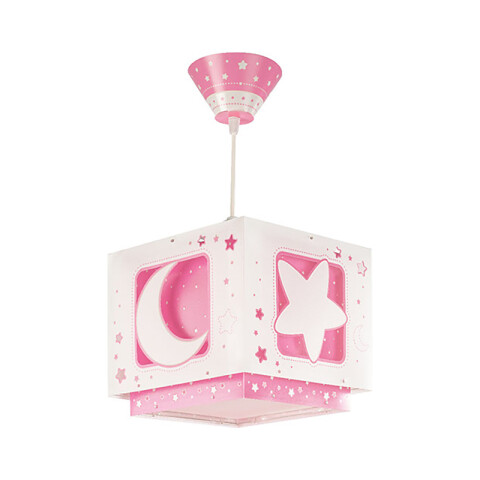 Lámpara colgante infantil MOONLIGHT rosa, flúor DA0024