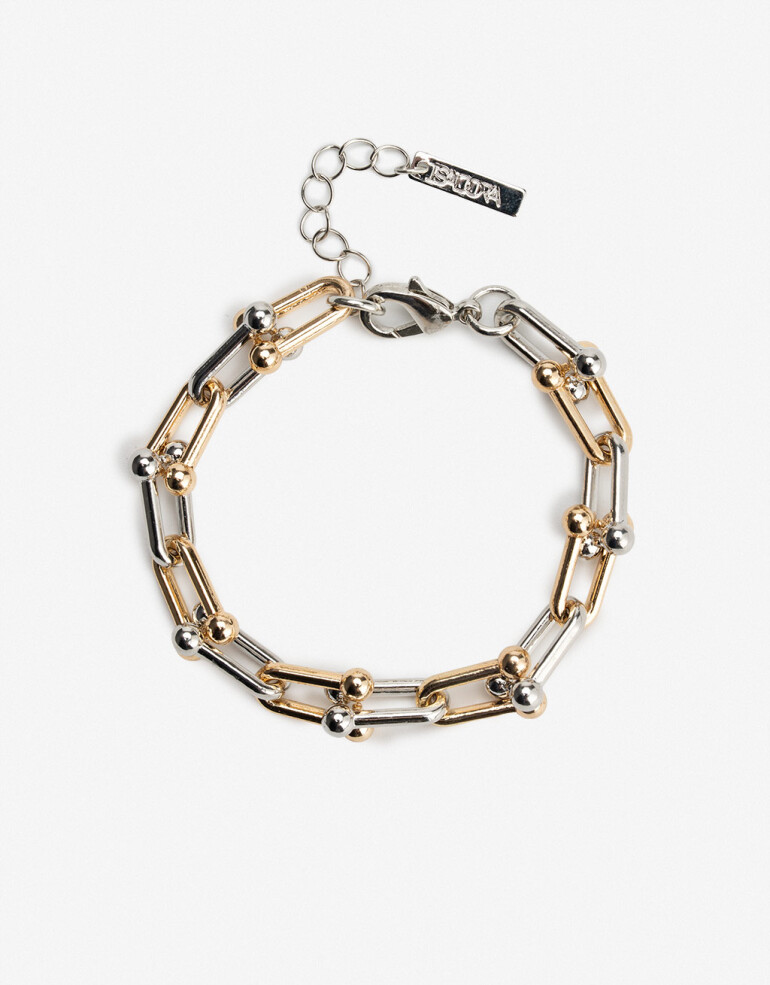 Pulseras Flexibles Metal Pulsera Flexible Metal Biplating - Dorado