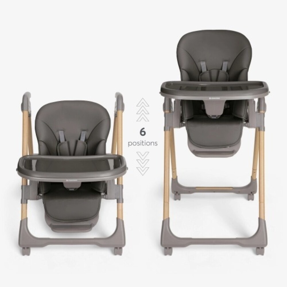 Silla de comer Olive deluxe KIKKABOO gris