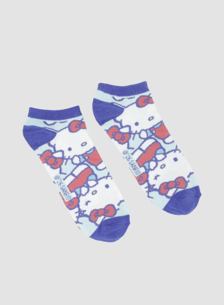 Medias cortas hello kitty azul Azul
