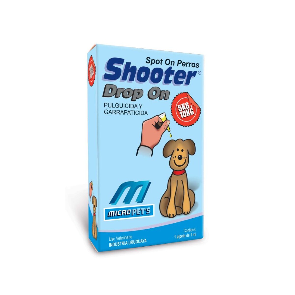 Pipeta Shooter Forte Perros 5 a 10 Kg 