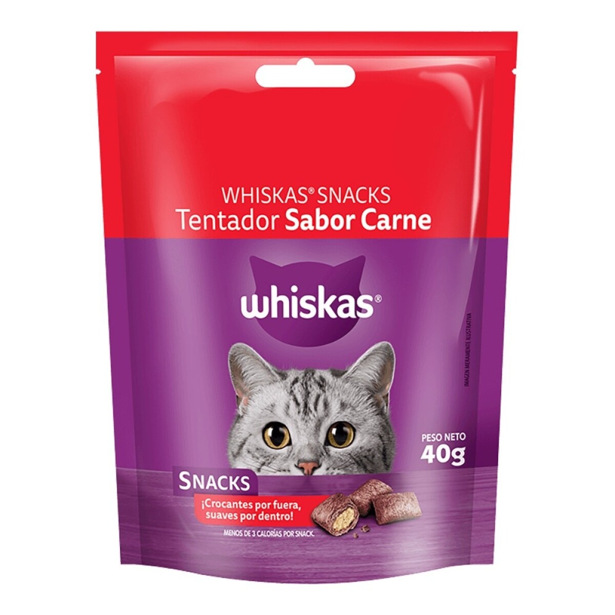 WHISKAS SNACKS - CARNE 40 GRAMOS 