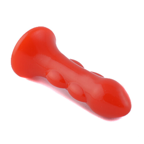 Estaca Anal Texturada Con Micro Vibro Rojo