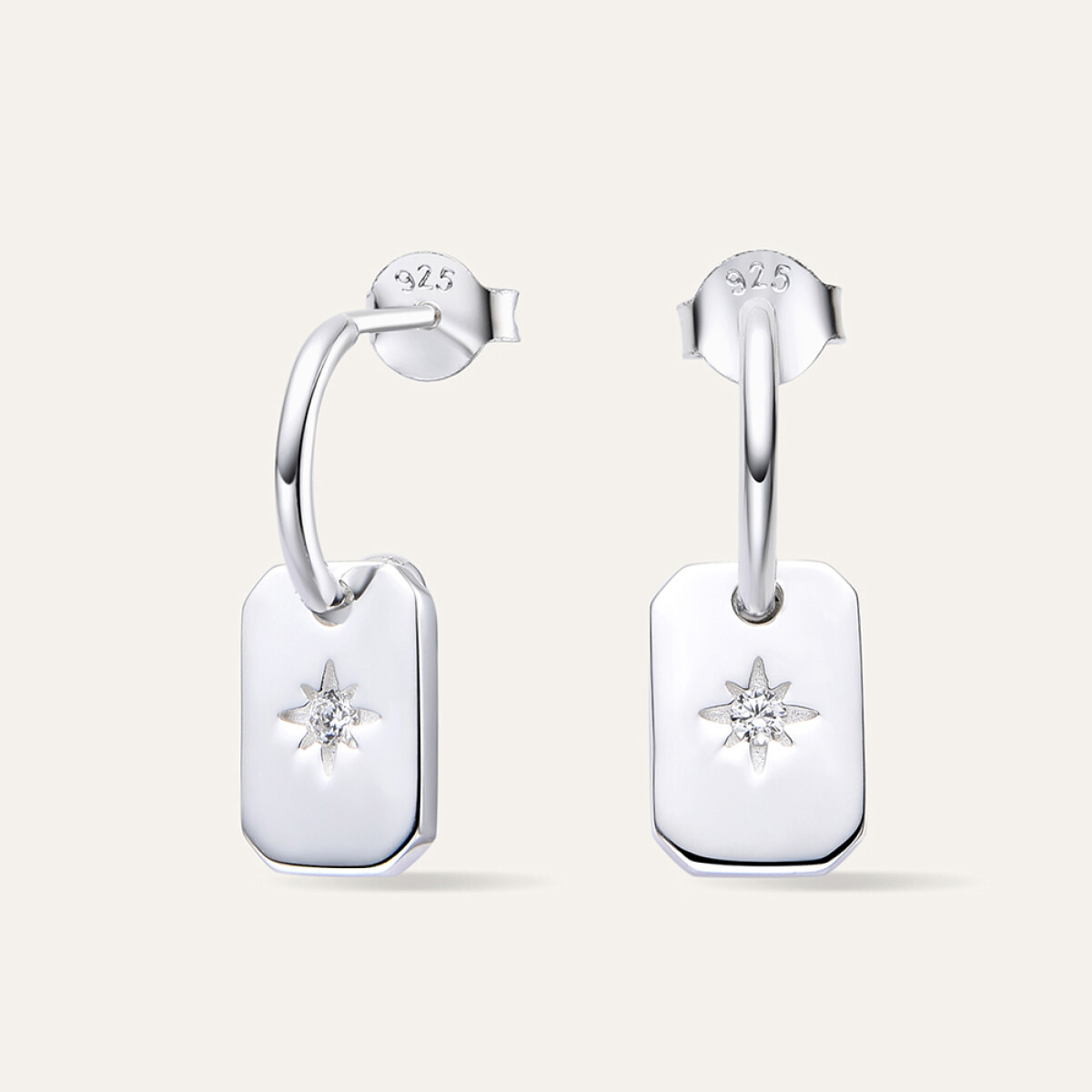 Caravanas Stars - Plata 925 