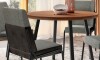Juego de Comedor Stellar Redonda 4 sillas Rose Negro