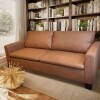 SOFA 100% CUERO - MODELO BLANC - 3 CUERPOS - MARRON SOFA 100% CUERO - MODELO BLANC - 3 CUERPOS - MARRON