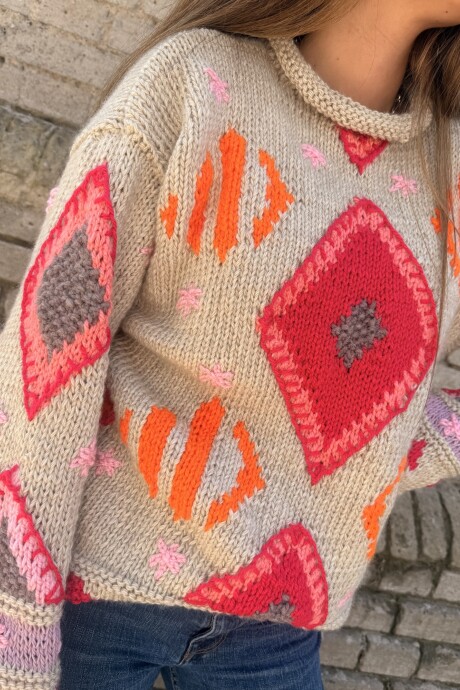 Sweater Gitano Lana Base Beige
