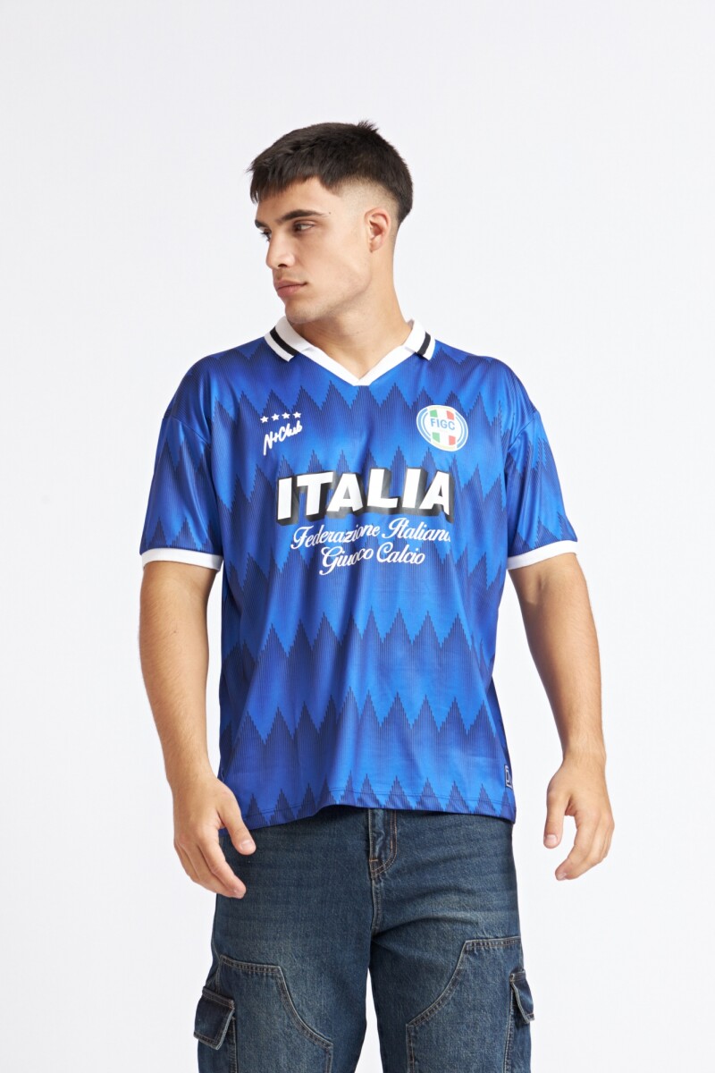 REMERA ITALIA - AZUL 