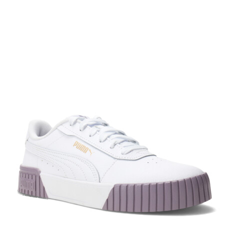 Championes de Mujer Puma Carina 2.0 Blanco - Bordó - Dorado