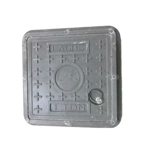 Tapa y marco resina 20x20 cm peatonal Tapa Y Marco Resina 20x20 Cm Peatonal