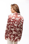 CAMISA PARKER ESTAMPADO BORDO Y CRUDO