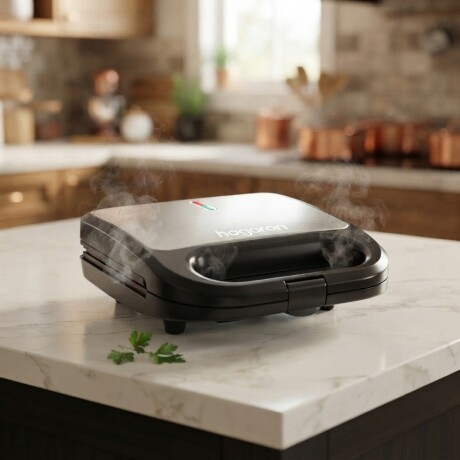 Sandwichera HOGARON 750W 2 Sándwiches Placas Antiadherentes Control Automático De Temperatura Sandwichera HOGARON 750W 2 Sándwiches Placas Antiadherentes Control Automático De Temperatura