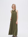 Vestido Albareda Verde Oliva Oscuro