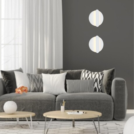 Aplique led circular luz indirecta 9w BLANCO