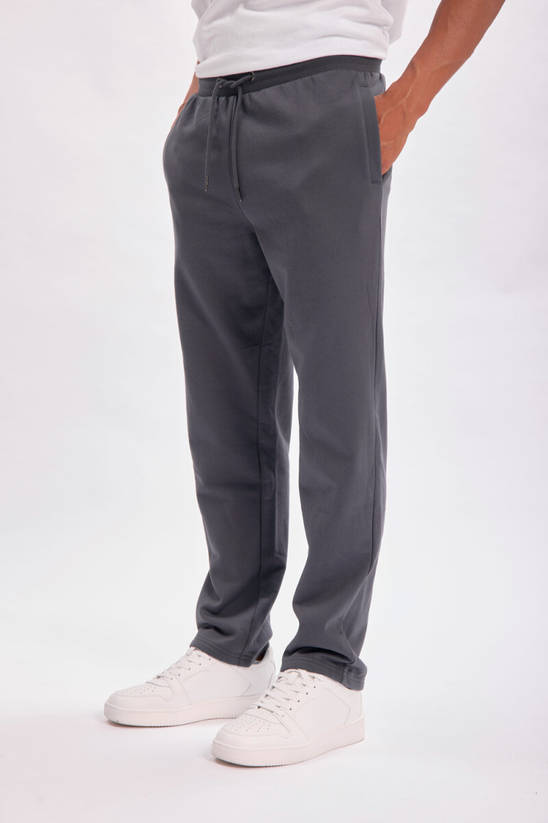 Pantalón deportivo recto Gris Oscuro
