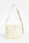 Bolso hobo con pespunte crudo