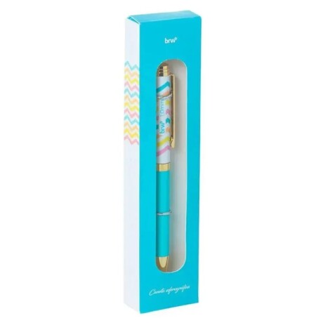 Boligrafo BRW en Estuche Celeste