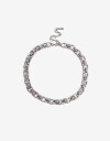 Collares Cortos Metal Collar Corto Cadena Metal - Plateado Rodio