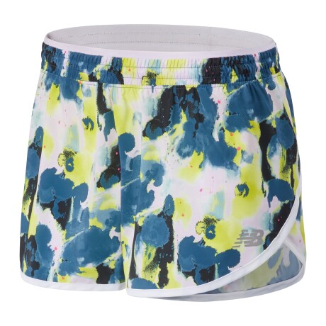 Short New Balance de Dama - Accelerate - WS01207BYU BLUE/YELLOW