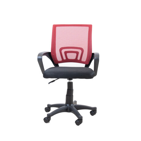 SILLA DE ESCRITORIO MALLA ROJO HY-520P