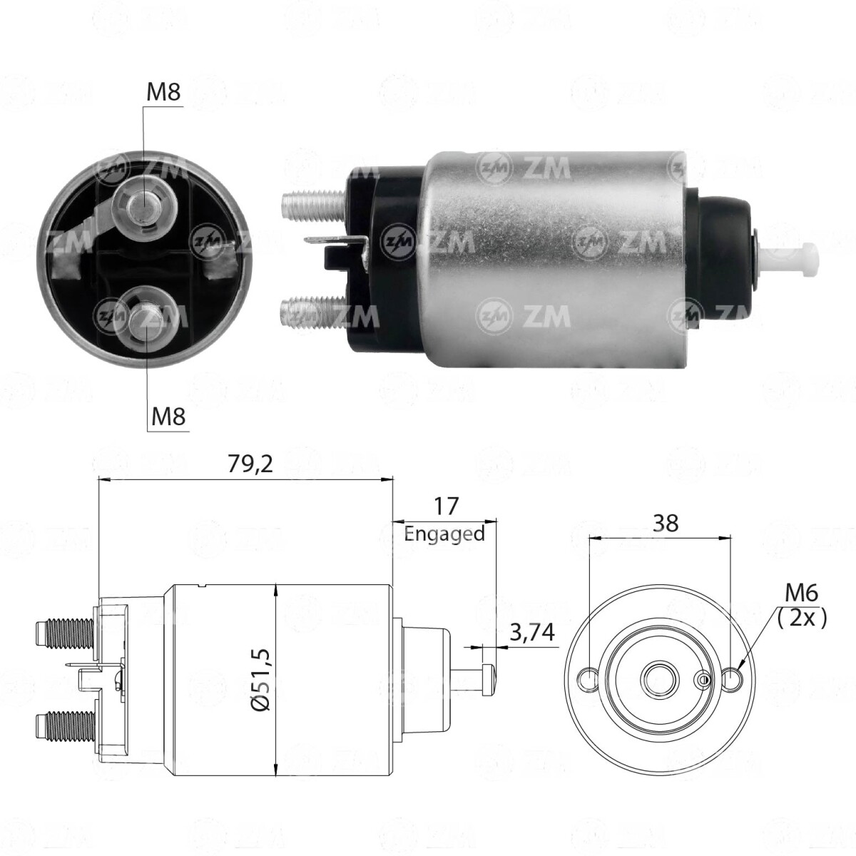 AUTOMATICO DE ARRANQUE FORD S/MOTORCRAFT 12V RANGER-EXPLORER ZM 