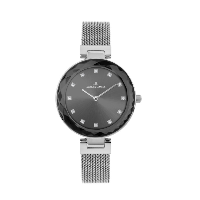 Reloj Jacques Lemans con Malla de Acero y Esfera Redonda Reloj Jacques Lemans con Malla de Acero y Esfera Redonda