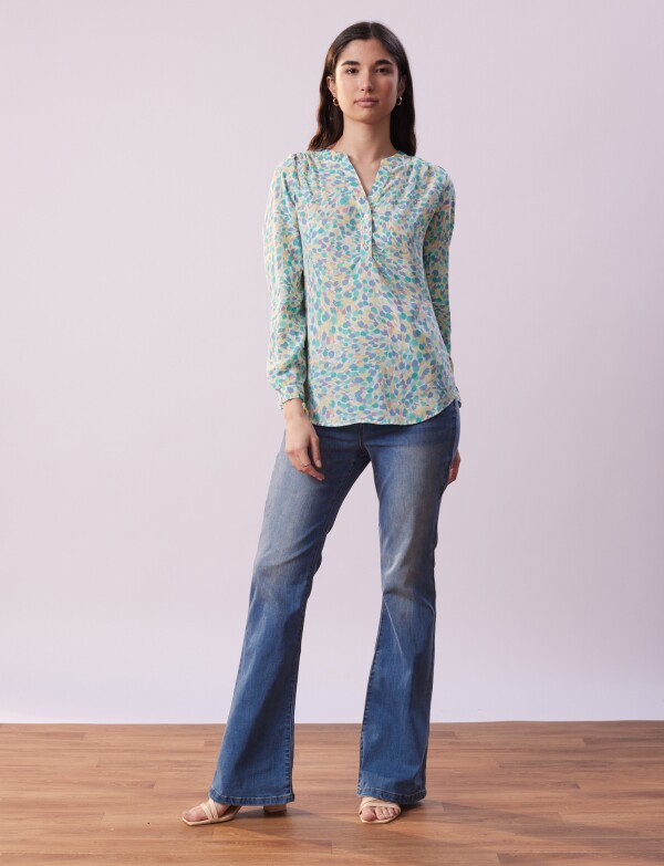 Blusa Printed VERDE/MULTI