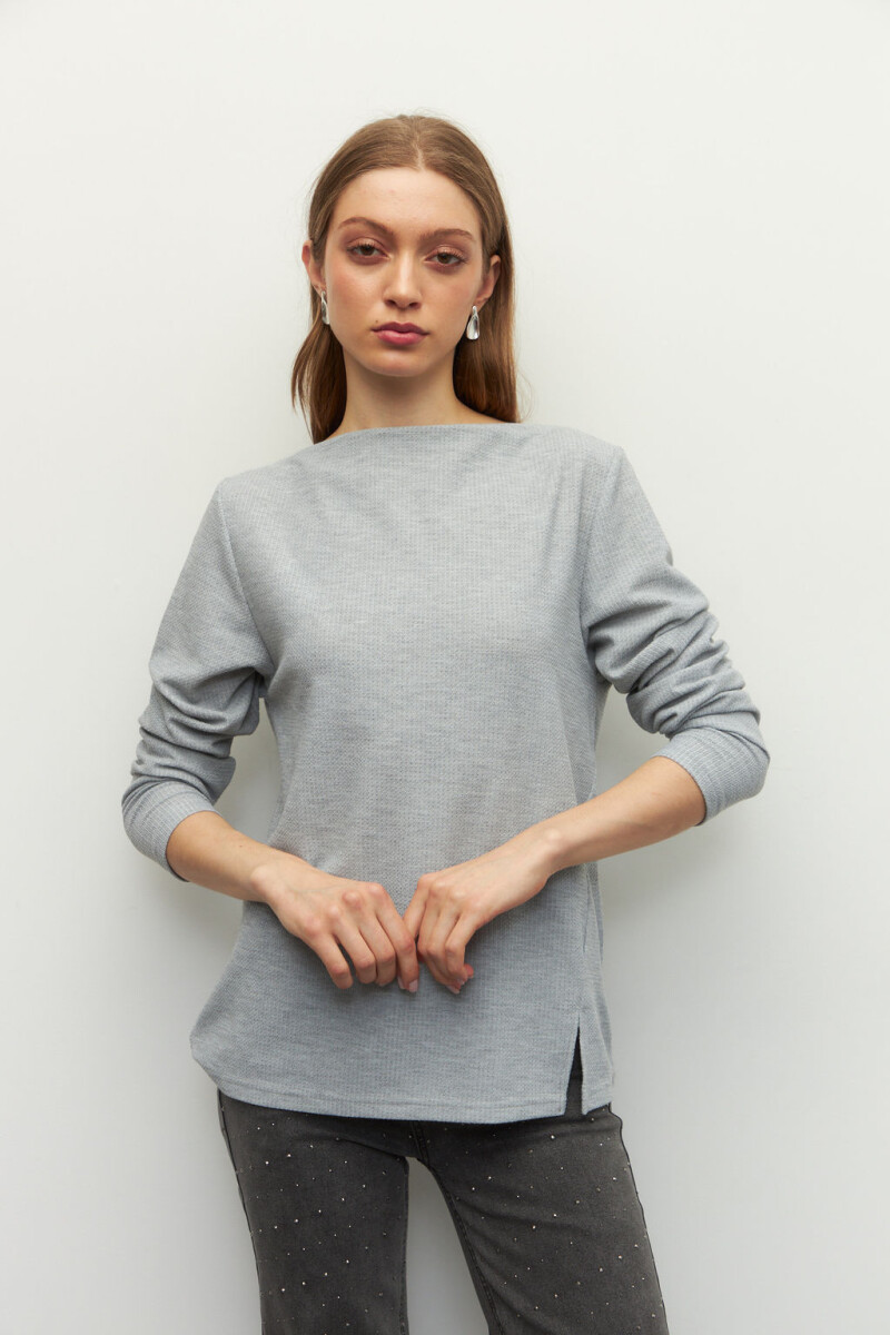 REMERA RENZO Gris Melange