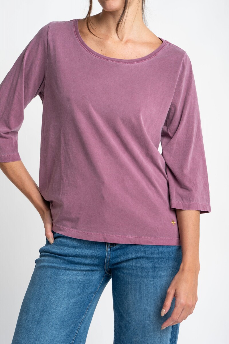 Remera Lavada Bordeaux