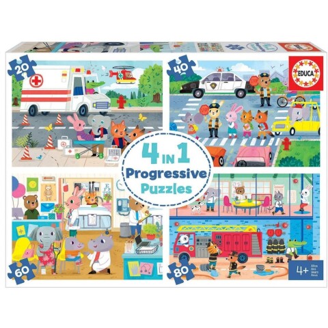 Set Puzzle Heroes Al Rescate Rompecabezas Educa Niños Set Puzzle Heroes Al Rescate Rompecabezas Educa Niños