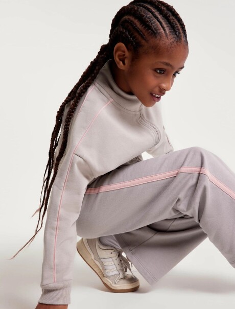 PANTALÓN INFANTIL CON CINTURA ELASTIZADA GRIS