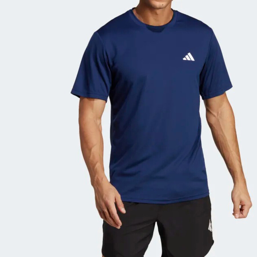 Remera de Hombre Adidas Train Essentials Azul - Blanco